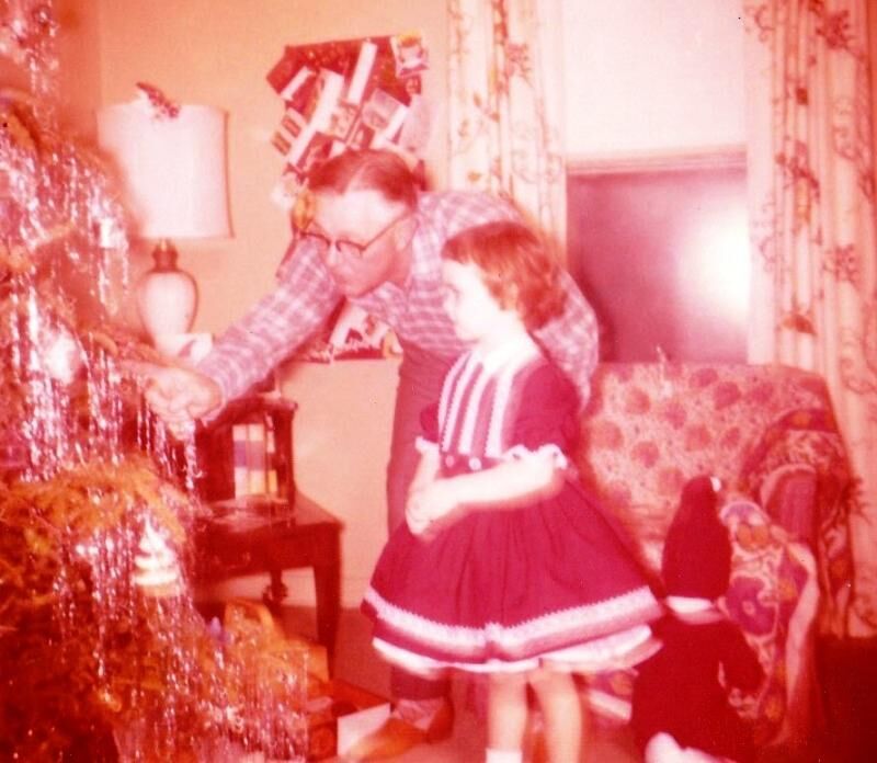Christmastime at my Dad's house.